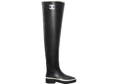 chanel rain boots 2015|chanel high heel boots.